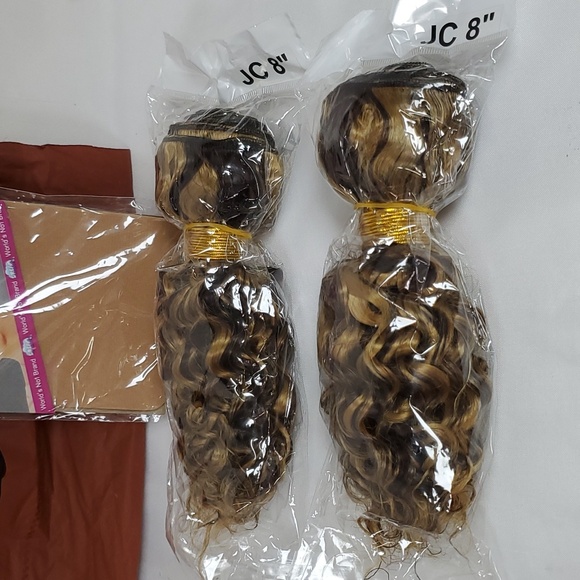 Highlight Bundles P4/27 Curly Wave Brazilian Remy Hair 3 Bundles 8 8 8 Inch Hair - Picture 16 of 16